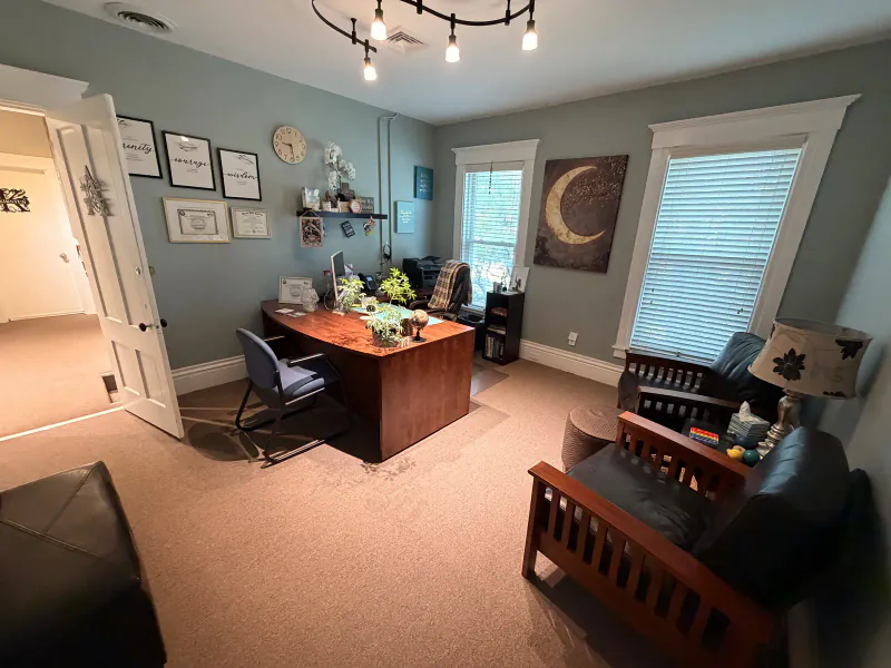 Alyse’s office at the Chrysalis Recovery Center office