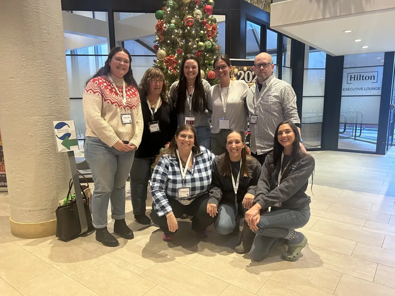 Chrysalis Recovery Center staff gathered at a behavioral health conference in 2024