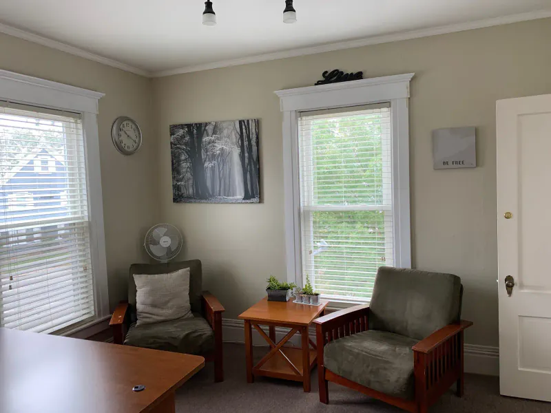 The upstairs counseling office at Chrysalis Recovery Center