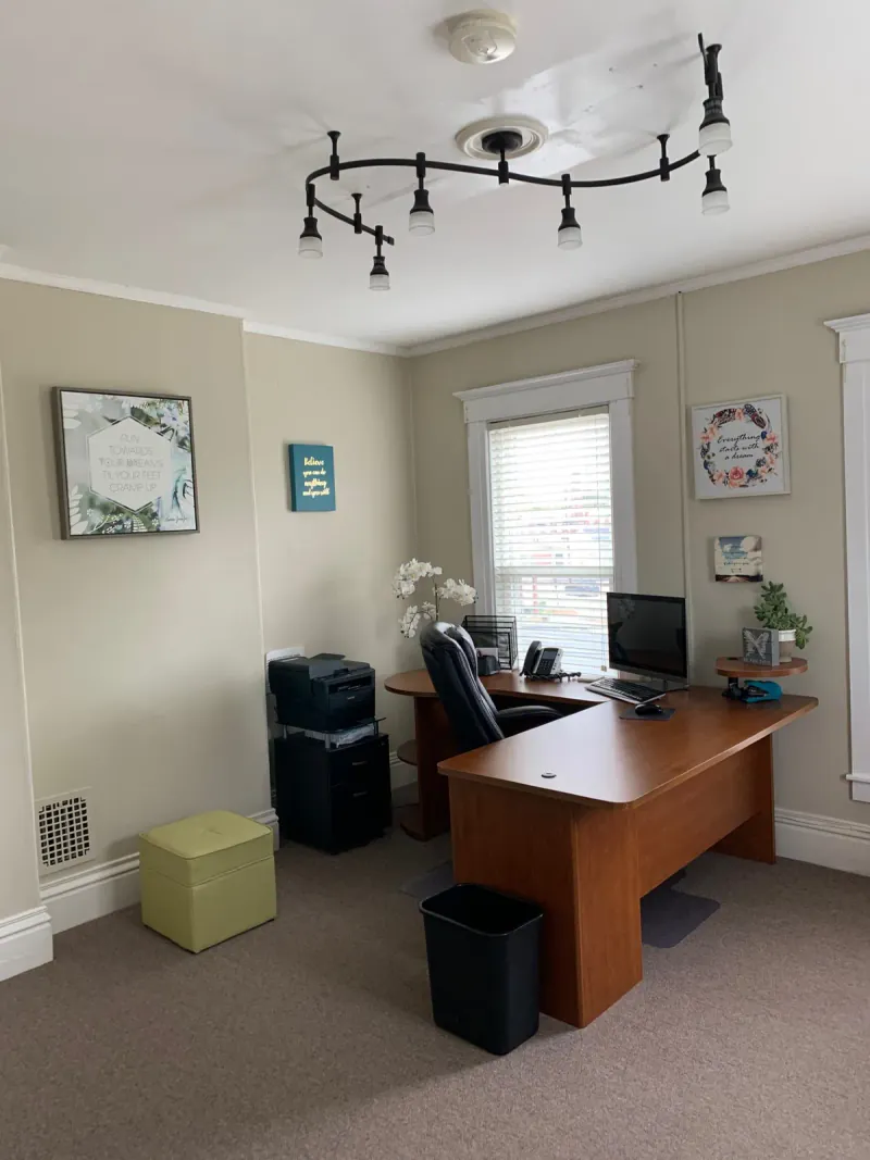 Upstairs office at the Chrysalis Recovery Center office