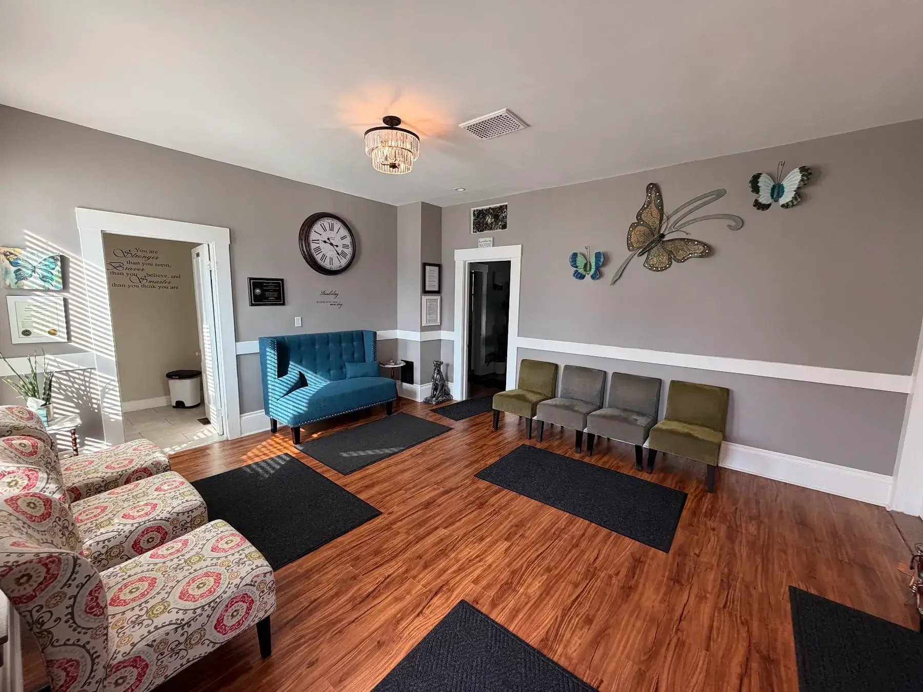 Bright Chrysalis Recovery Center waiting room in Concord, NH
