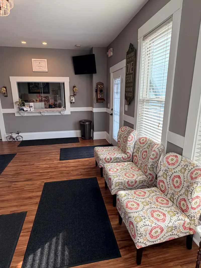 Third view of the waiting room lobby at the Chrysalis Recovery Center office